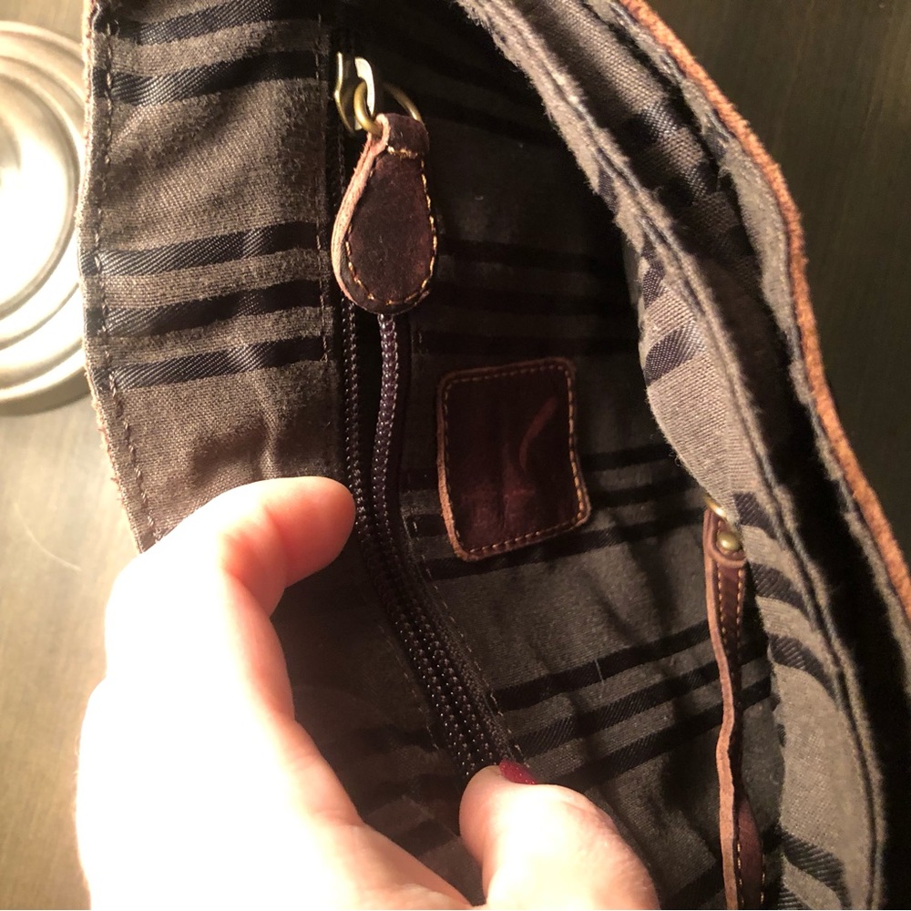 Frye Stacy Studded Leather Woven Shoulder Bag - Rare - Picture 8 of 15